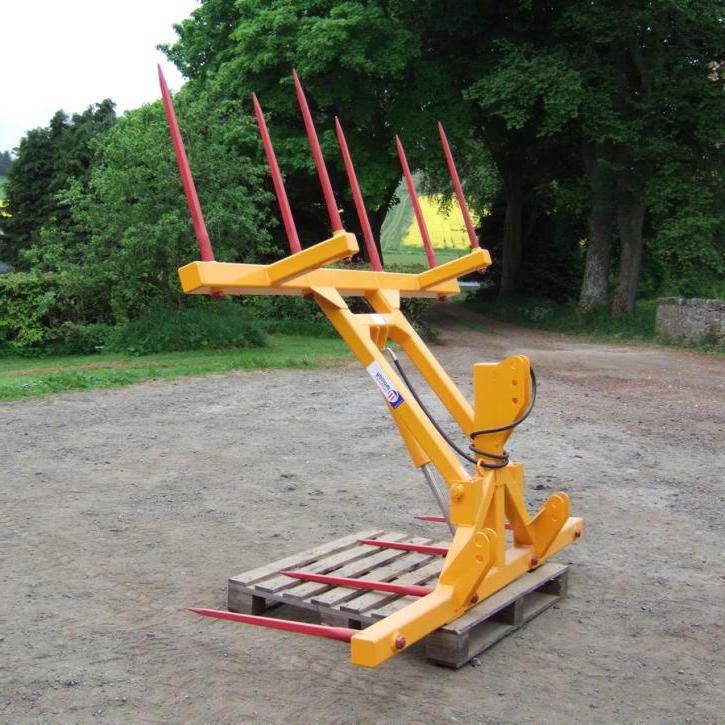 Big Bale Transporter for the back of tractors - showing the non-folding version.